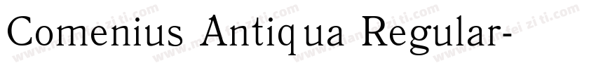 Comenius Antiqua Regular字体转换